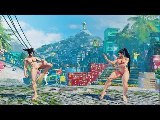 street fighter v — juri vs chun-li — nude mod