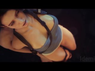 jill valentine - nsfw; anal fucked; pussy view; orgasm; creampie; small tits; 3d sex porno hentai; (by @idemi) [resident evil]